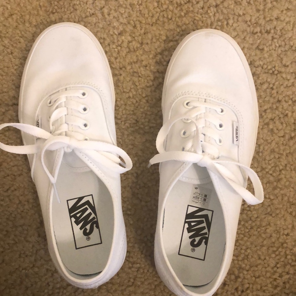 White authentic vans